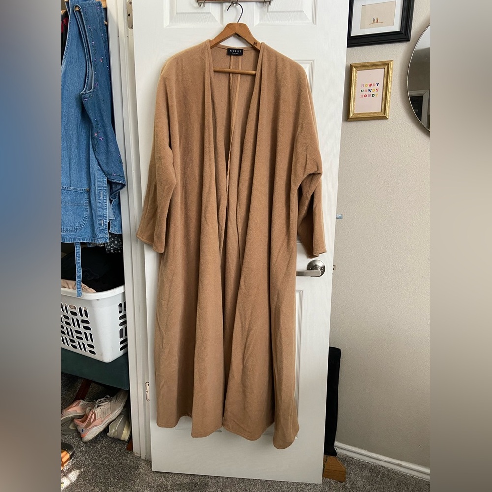 Yeohlee New York Open Front Camel Hair Coat